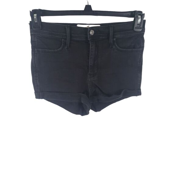 Hollister Pants - Hollister Shorts 7/28 Womens/Juniors Short Short High Rise Black Cuffed